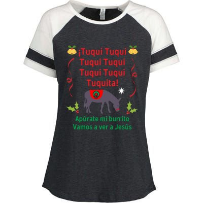 Mi Burrito Sabanero Tuqui Enza Ladies Jersey Colorblock Tee