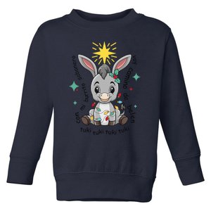 Mi Burrito Sabanero Mexican Tuki Tuki Donkey Latino Xmas  Toddler Sweatshirt