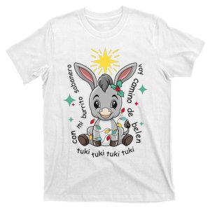 Mi Burrito Sabanero Mexican Tuki Tuki Donkey Latino Xmas  T-Shirt