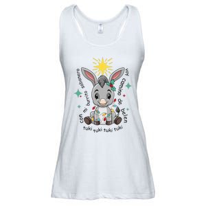 Mi Burrito Sabanero Mexican Tuki Tuki Donkey Latino Xmas  Ladies Essential Flowy Tank