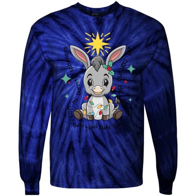 Mi Burrito Sabanero Mexican Tuki Tuki Donkey Latino Xmas Tie-Dye Long Sleeve Shirt