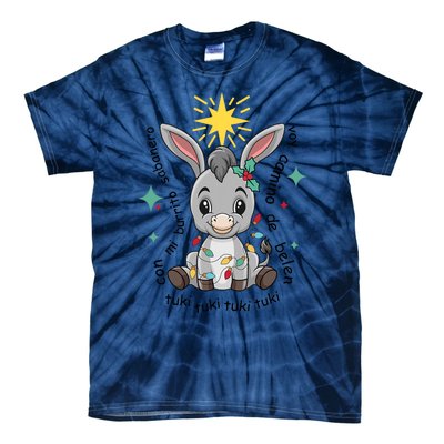 Mi Burrito Sabanero Mexican Tuki Tuki Donkey Latino Xmas Tie-Dye T-Shirt