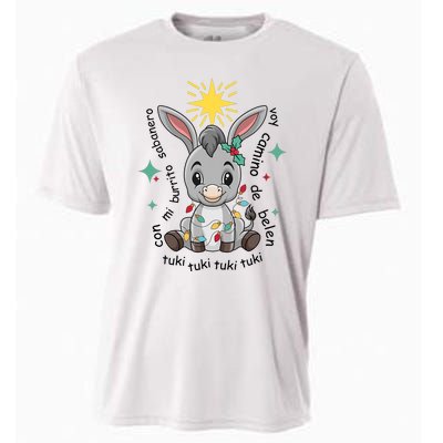 Mi Burrito Sabanero Mexican Tuki Tuki Donkey Latino Xmas Cooling Performance Crew T-Shirt