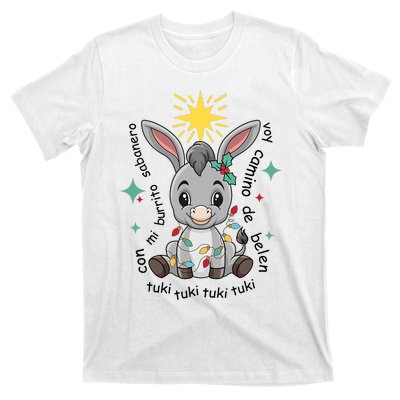 Mi Burrito Sabanero Mexican Tuki Tuki Donkey Latino Xmas T-Shirt