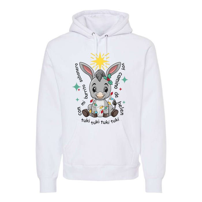 Mi Burrito Sabanero Mexican Tuki Tuki Donkey Latino Xmas Premium Hoodie