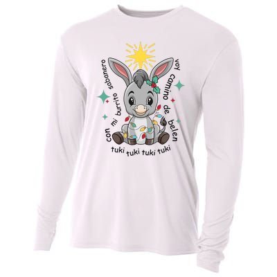 Mi Burrito Sabanero Mexican Tuki Tuki Donkey Latino Xmas Cooling Performance Long Sleeve Crew