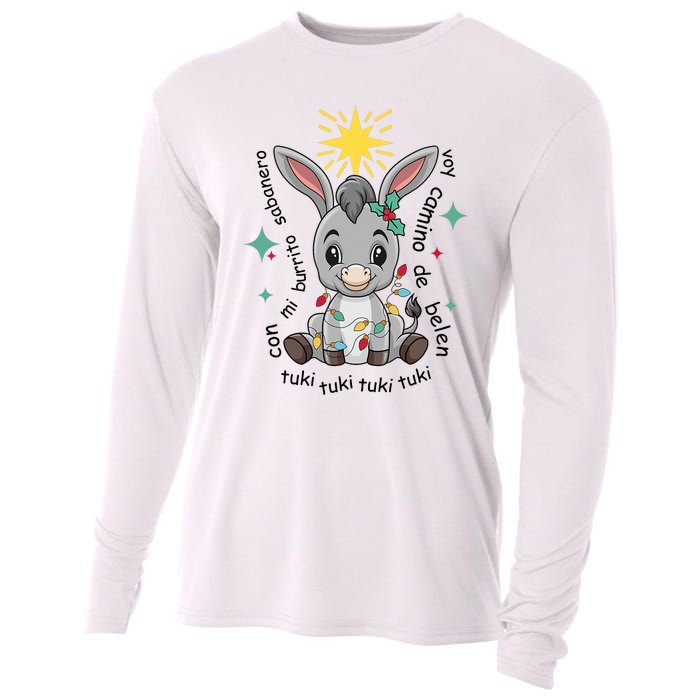 Mi Burrito Sabanero Mexican Tuki Tuki Donkey Latino Xmas Cooling Performance Long Sleeve Crew