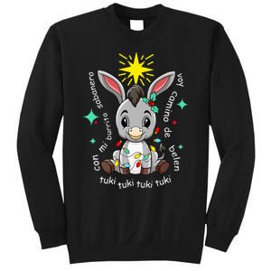 Mi Burrito Sabanero Mexican Tuki Tuki Donkey Latino Xmas Sweatshirt