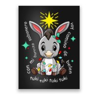 Mi Burrito Sabanero Mexican Tuki Tuki Donkey Latino Xmas Poster