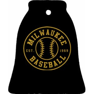 Milwaukee Baseball Seventh Inning Stretch Fan Gear Ceramic Bell Ornament