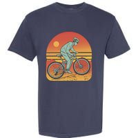 Mountain Biker Sunset Vintage Garment-Dyed Heavyweight T-Shirt