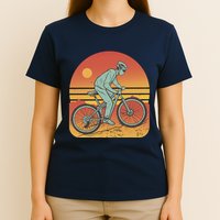 Mountain Biker Sunset Vintage T-Shirt