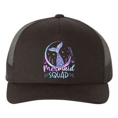 Mermaid Birthday Squad Party Yupoong Adult 5-Panel Trucker Hat