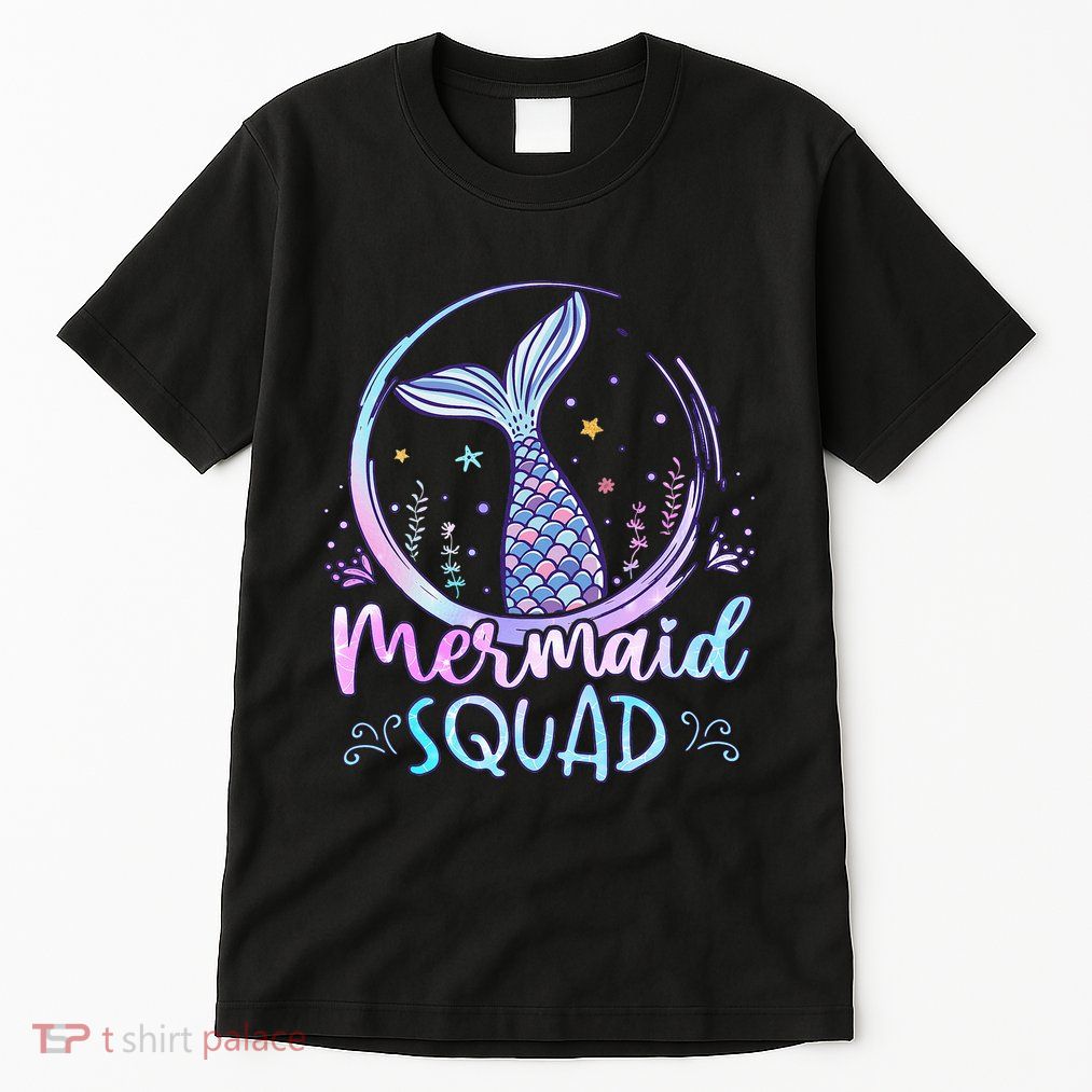 Mermaid Birthday Squad Party Tall T-Shirt