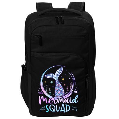Mermaid Birthday Squad Party Impact Tech Backpack