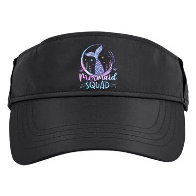 Mermaid Birthday Squad Party Adult Drive Performance Visor