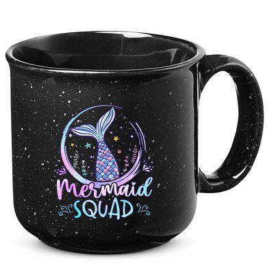 Mermaid Birthday Squad Party 15oz Campfire Ceramic Mug