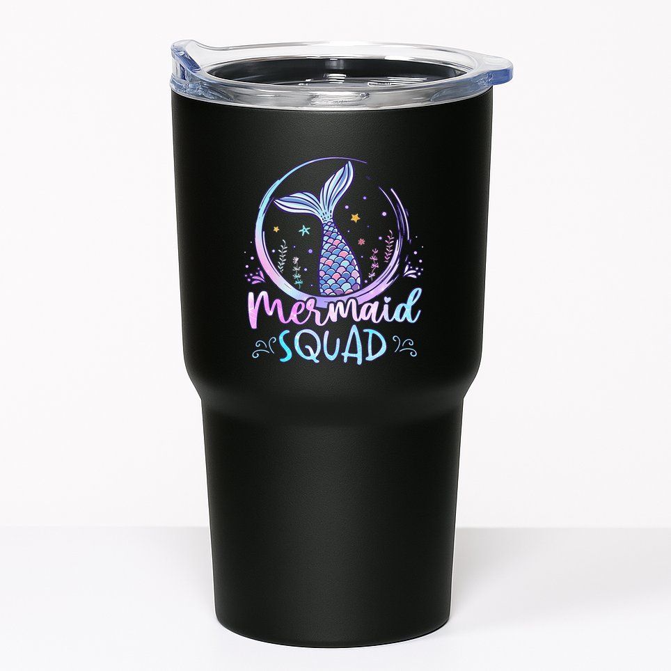 Mermaid Birthday Squad Party Tumbler