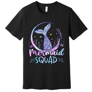 Mermaid Birthday Squad Party Premium T-Shirt