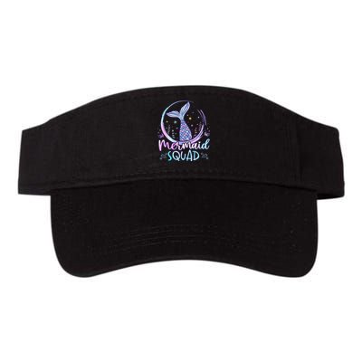 Mermaid Birthday Squad Party Valucap Bio-Washed Visor