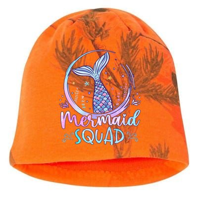 Mermaid Birthday Squad Party Kati - Camo Knit Beanie