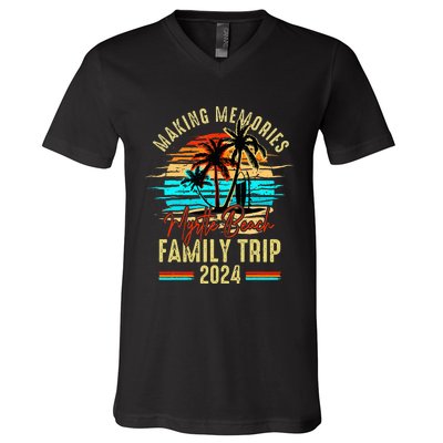 Myrtle Beach South Carolina 2024 Making Memories Family Trip V-Neck T-Shirt