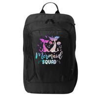 Mermaid Birthday Squad Party Girl Women Mermaid City Backpack