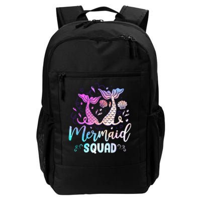 Mermaid Birthday Squad Party Girl Women Mermaid Daily Commute Backpack