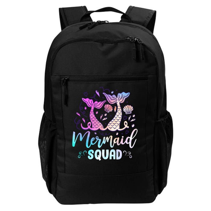 Mermaid Birthday Squad Party Girl Women Mermaid Daily Commute Backpack