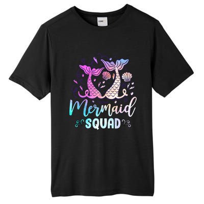 Mermaid Birthday Squad Party Girl Women Mermaid Tall Fusion ChromaSoft Performance T-Shirt