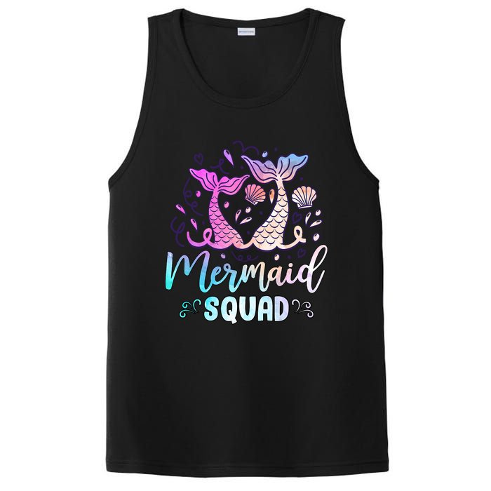 Mermaid Birthday Squad Party Girl Women Mermaid PosiCharge Competitor Tank