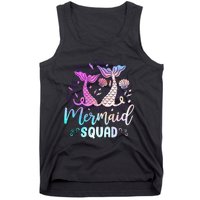 Mermaid Birthday Squad Party Girl Women Mermaid Tank Top