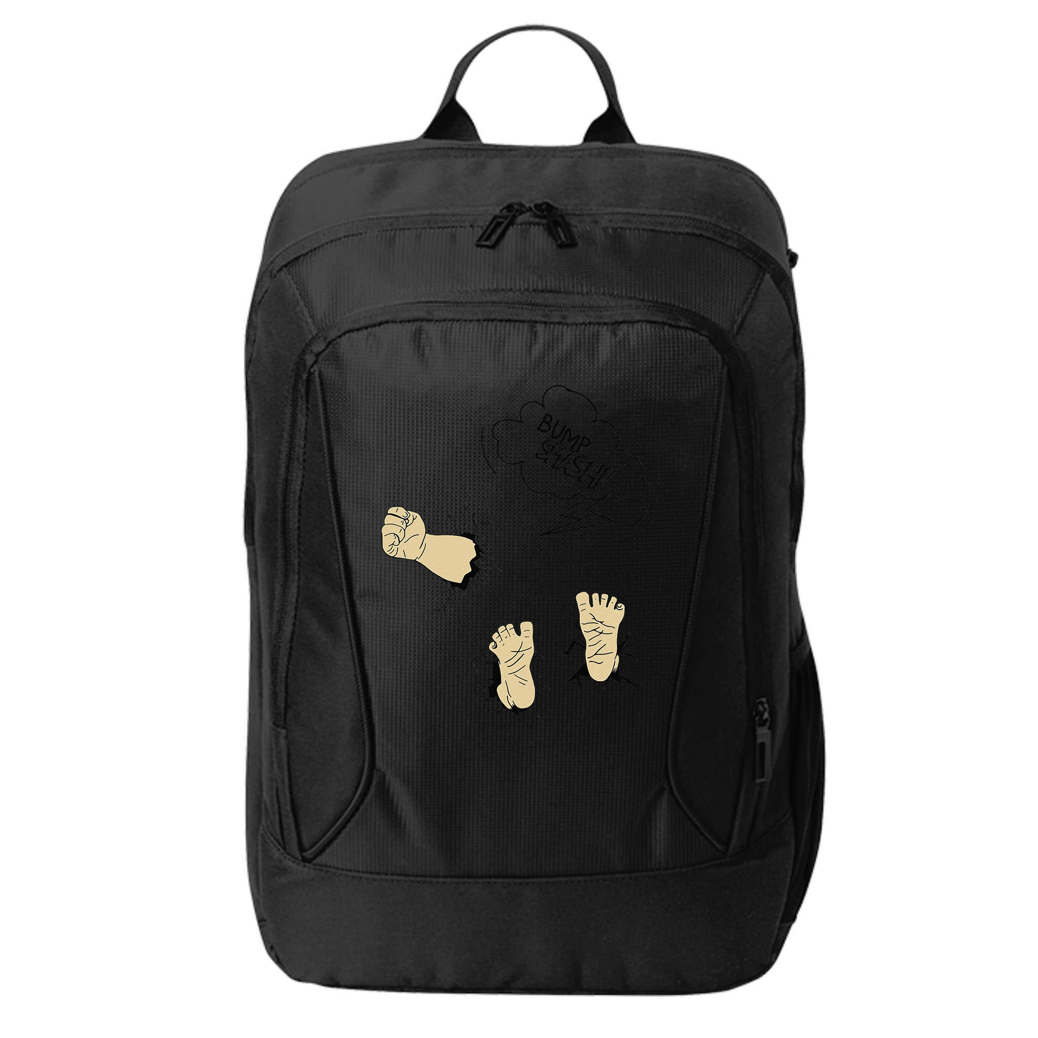 Maternity Bump Smash Cute And Funny Pregnancy Announcement City Backpack