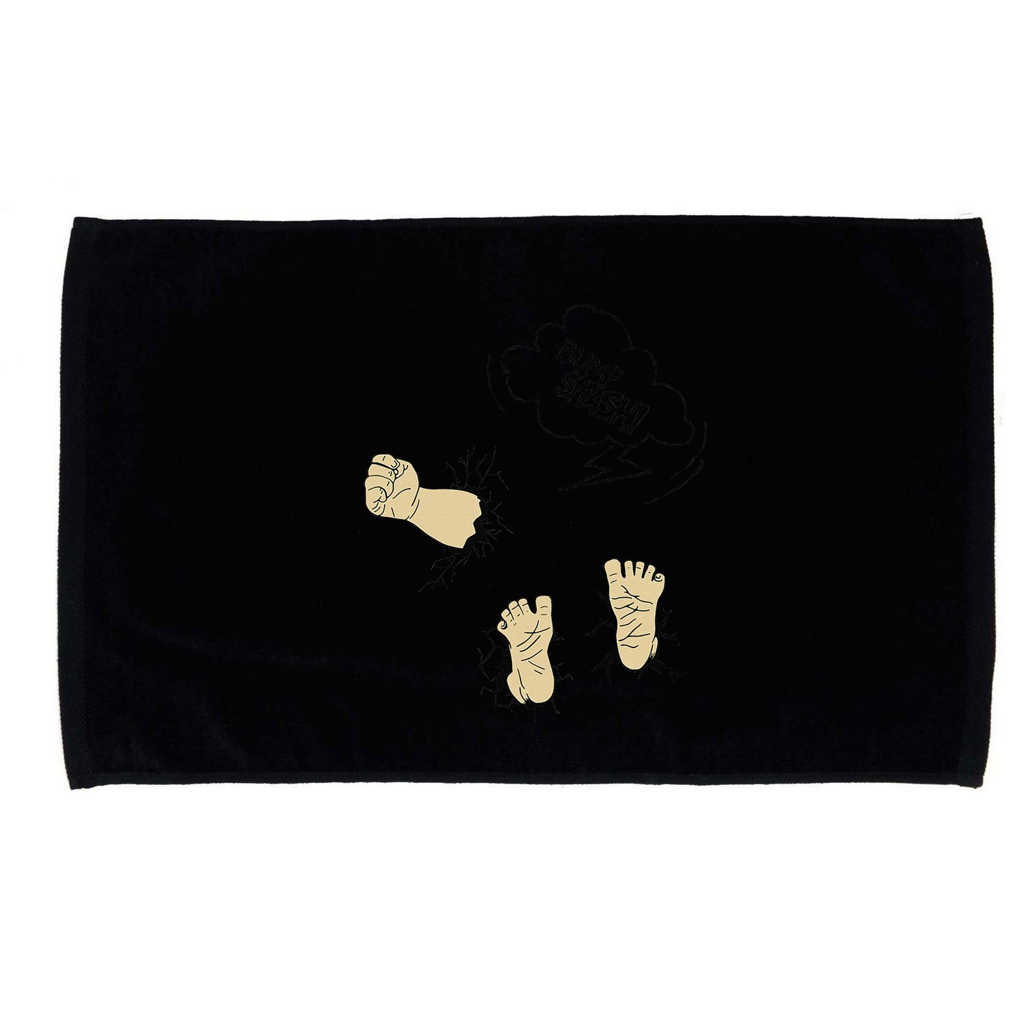 Maternity Bump Smash Cute And Funny Pregnancy Announcement Microfiber Hand Towel