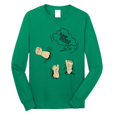 Maternity Bump Smash Cute And Funny Pregnancy Announcement Long Sleeve Shirt