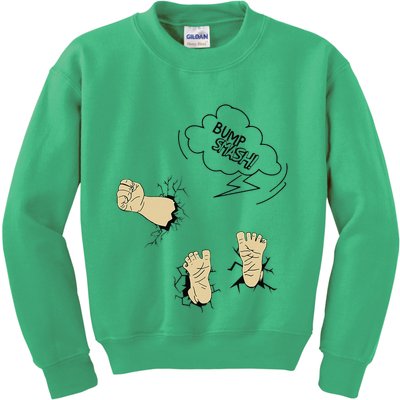 Maternity Bump Smash Cute And Funny Pregnancy Announcement Kids Sweatshirt