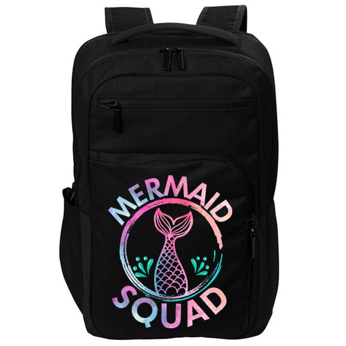 Mermaid Birthday Squad Party Impact Tech Backpack