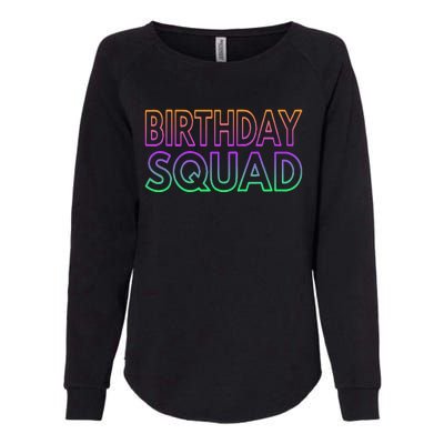 Matching Birthday Squad Birthday  Bday Womens California Wash Sweatshirt