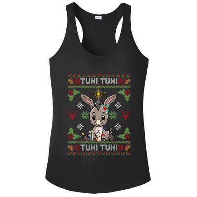 Mi Burrito Sabanero Mexican Donkey Latino Ugly Christmas Ladies PosiCharge Competitor Racerback Tank