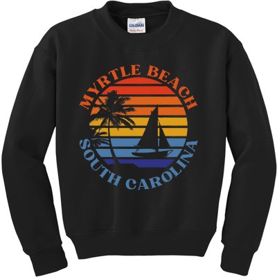 Myrtle Beach South Carolina Summer Vacation Kids Sweatshirt