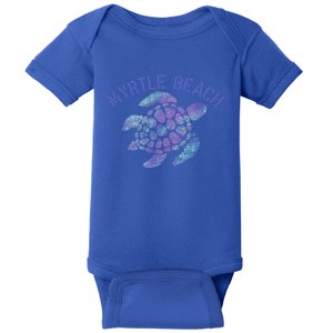 Myrtle Beach Sc Beach Design / Souvenir Illustration Gift Baby Bodysuit