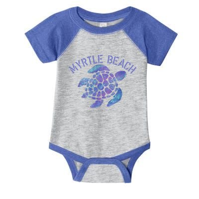 Myrtle Beach Sc Beach Design / Souvenir Illustration Gift Infant Baby Jersey Bodysuit