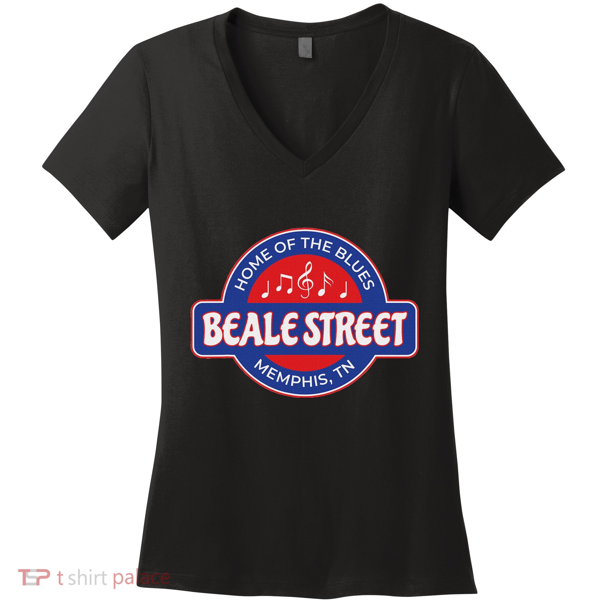 Memphis Beale Street Women's V-Neck T-Shirt