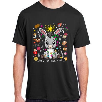 Mi Burrito Sabanero Mexican Christmas Donkey Spanish Xmas Adult ChromaSoft Performance T-Shirt