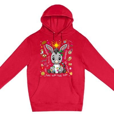 Mi Burrito Sabanero Mexican Christmas Donkey Spanish Xmas Premium Pullover Hoodie