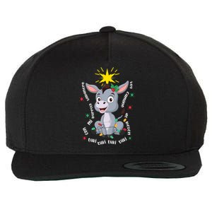 Mi Burrito Sabanero Mexican Tuki Tuki Donkey Latino Xmas Wool Snapback Cap