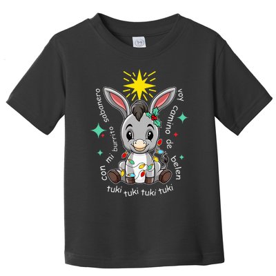 Mi Burrito Sabanero Mexico Tuki Tuki Donkey Latino Christmas  Toddler T-Shirt