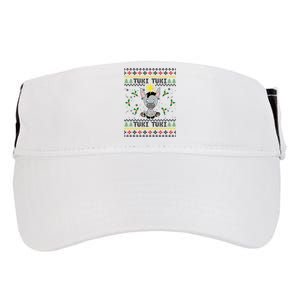 Mi Burrito Sabanero Mexico Tuki Donkey Xmas Ugly Sweater Adult Drive Performance Visor