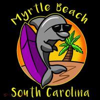 Myrtle Beach South Carolina Dolphin Vacation T-Shirt