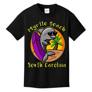 Myrtle Beach South Carolina Dolphin Vacation Kids T-Shirt